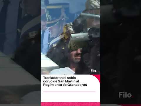 Milei entregará el sable de San Martín al Regimiento de Granaderos