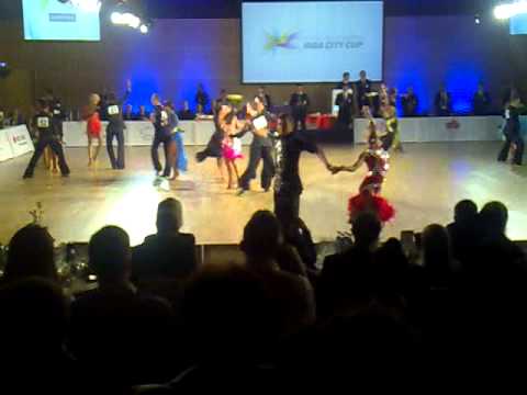 Armen Tsaturyan - Svetlana Gudyno cha cha 1/4 Riga City Cup 2015 18 April