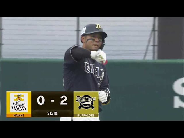 【ファーム】バファローズ・大下 レフトへのタイムリー2ベースヒット!! 2021/7/9 H-B(ファーム)