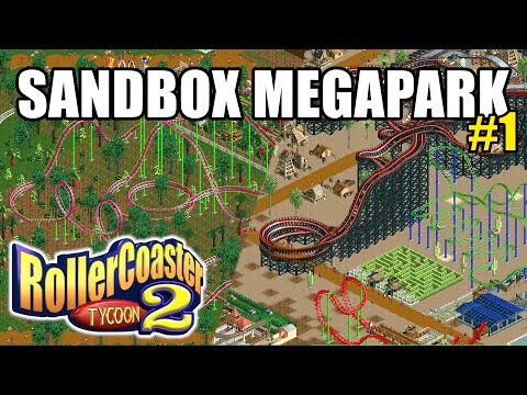 Building my DREAM PARK in RollerCoaster Tycoon 2 Sandbox