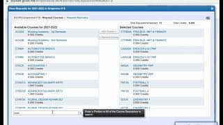 Entering Course Requests in Skyward
