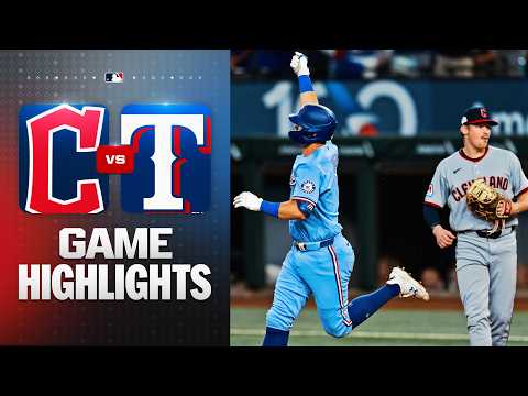 텍사스 VS 클리블랜드 10:0 MLB 하이라이트