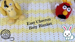 How to Crochet the Easy Chevron Baby Blanket