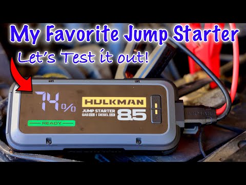 Hulkman ALPHA 85S Jump Starter Test ~ My Favorite portable Battery jump starter With Quick Charging!