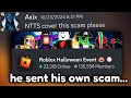 Exposing Roblox S Most Desperate Scammer