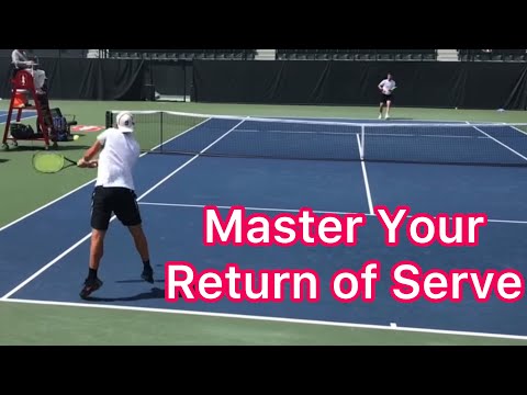 Perfect Return Of Serve Footwork (Tennis Technique And Strategy)
