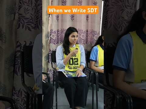 when we Write SDT in SSB Interview
