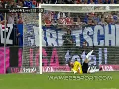 Schalke 3 - 1 Bayern Raul´s Tor beim Liga Total Cup 2010