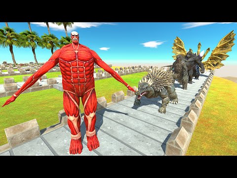 COLOSSAL TITAN COCONUT ISLAND DEATH RUN - Animal Revolt Battle Simulator