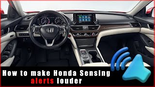 How to change the Honda Sensing Volume settings.