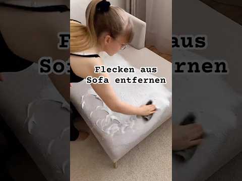 Sofa reinigen Flecken aus Sofa entfernen Reinigung Couch Haushaltstipps Putzroutine #cleaningtips