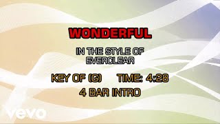 Everclear - Wonderful (Karaoke)