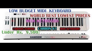 Video thumbnail for Low Budget MIDI Keyboard Carbon 61 First Looking..... by Synth Uttam