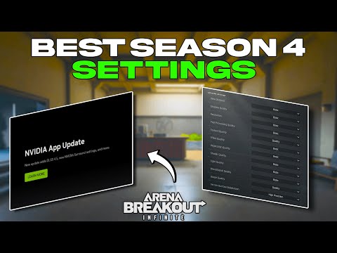 NEW SETTINGS FOR S4 & NVIDIA DLSS 4.5 IN | Arena Breakout Infinite