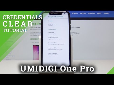 How to Clear Credentials in UMIDIGI One Pro – Remove Licenses