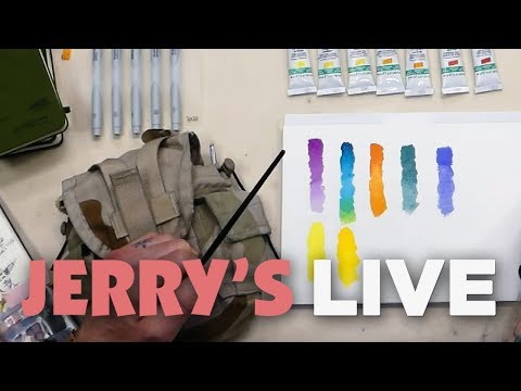 Jerry’s LIVE Episode #105 - Watercolor on the Fly: Keeping a Travel Sketchbook (w/ Jimmy Leslie)
