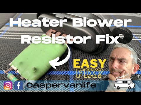 VW T5 Transporter - Heater Blower Resistor Fix - Could Be Easier Than You Think