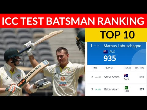 ICC Test Batsman Ranking 2022 Today | icc top 10 batsman ranking | babar azam test ranking