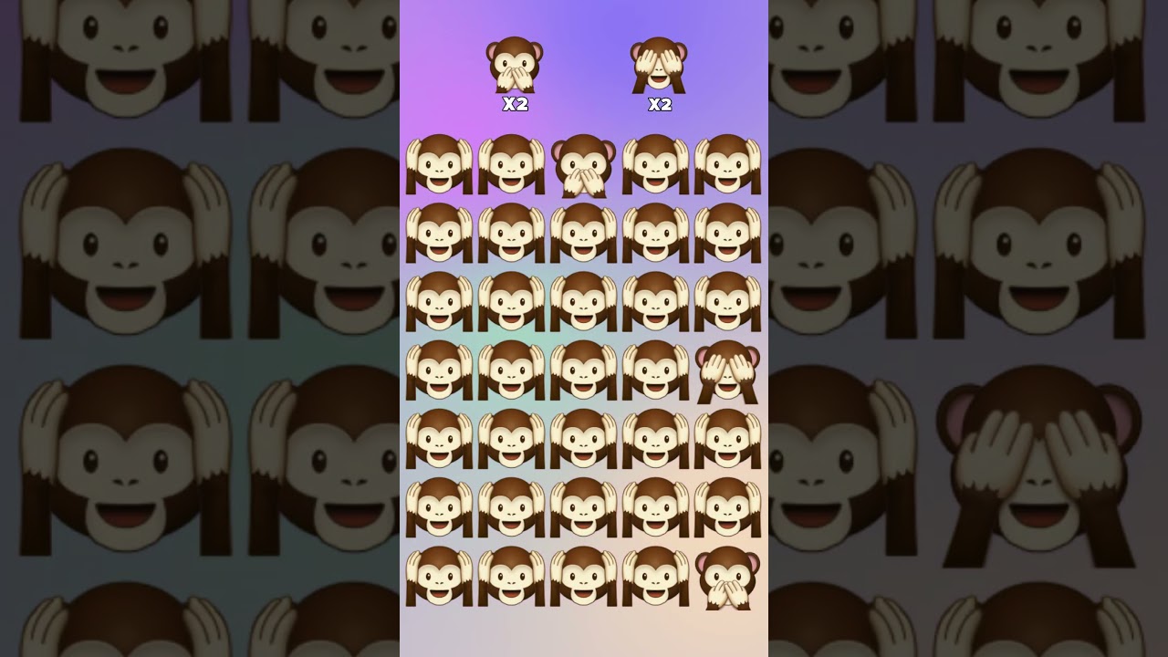 Find 4 Different Emojis in 5 Seconds! 🧠⏱️ #shorts #braingames