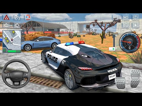 Open world Police Car Chase Simulator 3D - Real Cop Car Driving 2025 - Car Game Android GamePlay