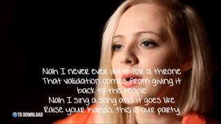 Can't Hold Us - Macklemore & Ryan Lewis - Madilyn Bailey Cover (lyrics)