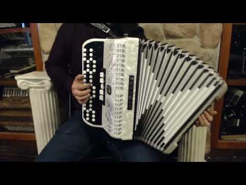 WELTLOGI72W - White Pearl Weltmeister Harmona Logikordeon Chromatic Button Accordion LMM 68 72 $1999