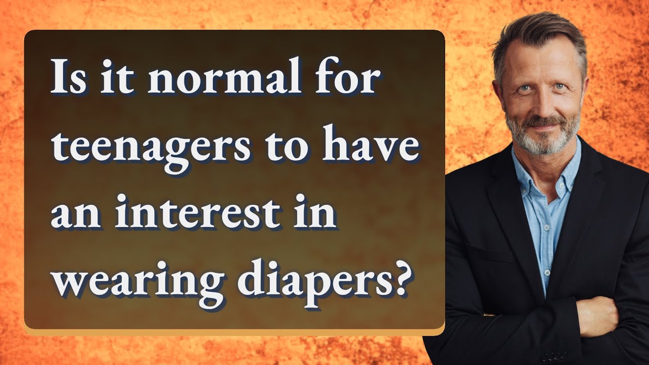 Is it normal for men to wear diapers?