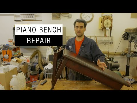WoodWork-In-Progress - E32 - How to Repair Piano Bench