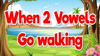 When 2 Vowels Go Walking | Phonics Song for Kids | Jack Hartmann