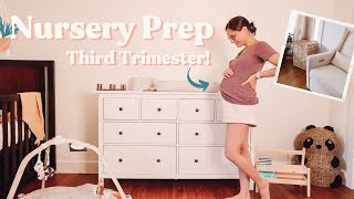 MAJOR BABY NURSERY PROGRESS! Glider, Dresser, Bookshelves, Crib ✔️
