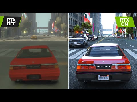 GTA IV: 2008 vs 2021 Remastered Concept Graphics Comparison - GTA IV on RTX™ 3090 [Maxed-Out 4K]