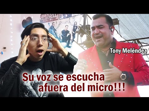 TONY MELÉNDEZ NOS DEMUESTRA SU VOZARÓN | Me Nortié (en vivo) | Reacción y Análisis Vocal