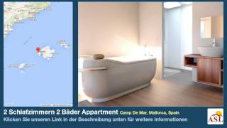 preview picture of video '2 Schlafzimmern 2 Bäder Appartment zu verkaufen in Camp De Mar, Mallorca, Spain'