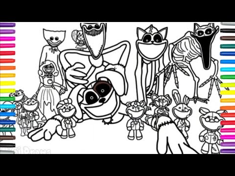 Poppy Playtime Chapter 3 Coloring Pages / How to Color New Bosses and Monsters from Poppy Playtime 3
