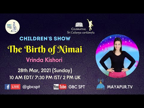 The birth of Nimai-Children's show with Vrinda Kishori Devi Dasi