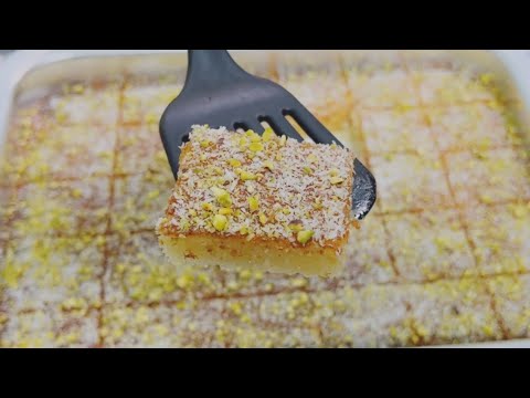 Famous Middle Eastern ( Bahrain 🇧🇭 ) Dessert i wish i tried this easy Rava cake Recipe Before