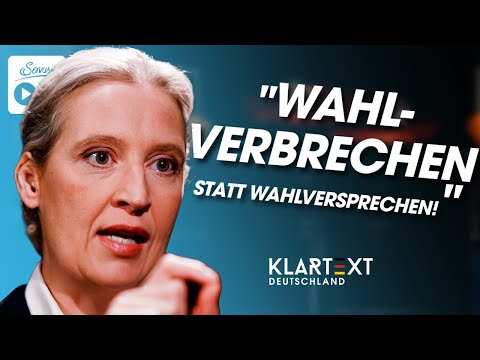 „Wählerbetrug!“ AfD-Chefin Alice Weidel rechnet mit Merz ab | KLARTEXT Deutschland