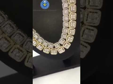 PREMIUM BAGUETTE DIAMOND TENNIS CHAIN