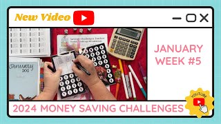Budgeting Money Savings Challenges - January Week #5 - TracEy Monster Savings on Etsy & Payhip