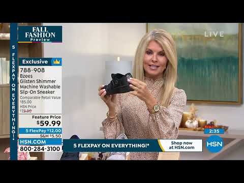 Bzees Glisten Shimmer Machine Washable SlipOn Sneaker