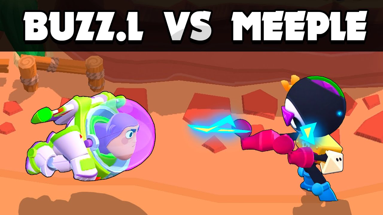 BUZZ LIGHTYEAR vs MEEPLE | 1 vs 1 | Brawl Stars
