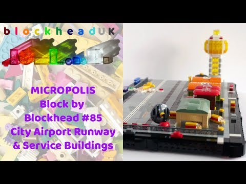 City Airport Runway & Service Buildings - LEGO Micropolis Block by Blockhead #85