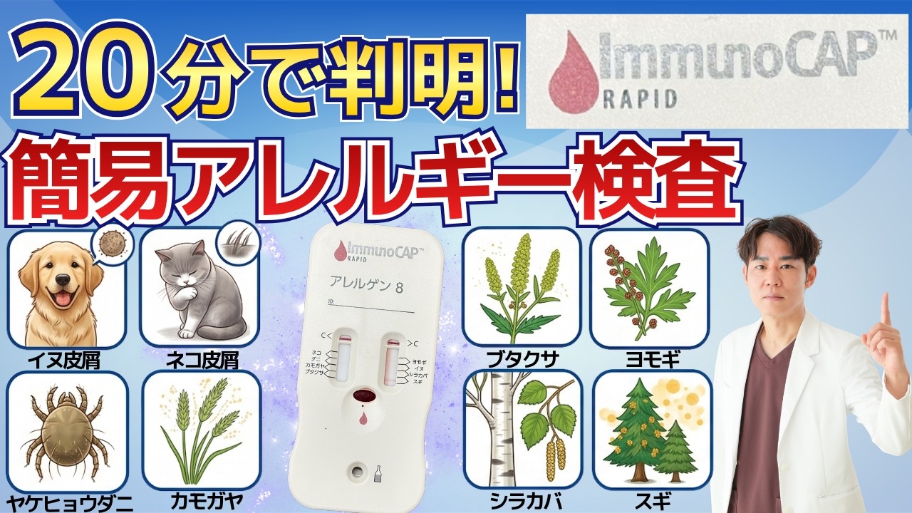 指先1滴・20分でわかる即日アレルギー検査【イムノキャップ ラピッド】