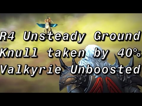 Valkyrie at 40% health Takes R4 Unsteady Ground Knull Final Boss