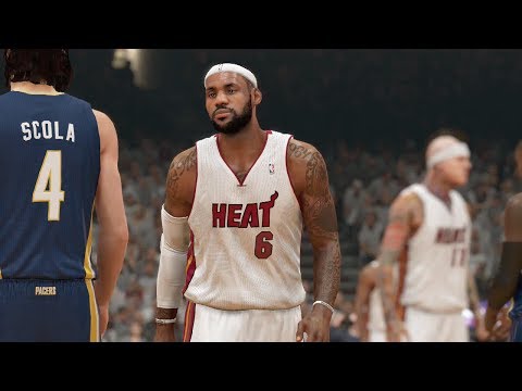 NBA Eastern Conference Finals: Heat vs Pacers - Game 3 Sim - NBA 2K14 (PS4)