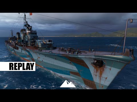 SHIMAKAZE, verrückter Spieler mit 8km Torpedos! - World of Warships | [Replays] [Deutsch] [60fps]