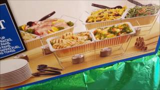Daily Chef Party Set (Disposable Chaffing Dish Set) Unboxing