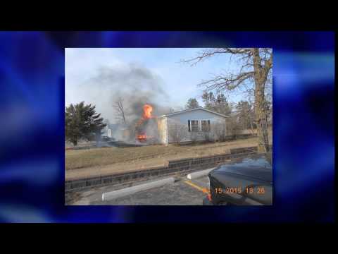 Fire Severely Damages Bemidji Home - Lakeland News at Ten - April 16, 2015