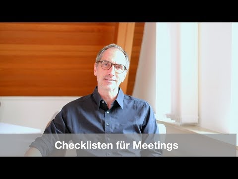 Frag Lars - Checklisten für Meetings