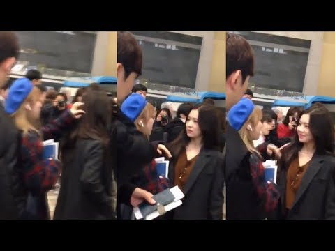 171105 Gimpo Airport to Japan - Red Velvet 레드벨벳 WenRene + Yeri